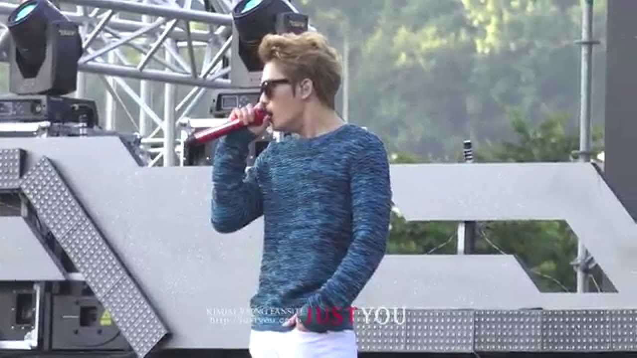 141005 영동대로 강남한류페스티벌 - 하늘을 달리다 리허설 김재중 직캠