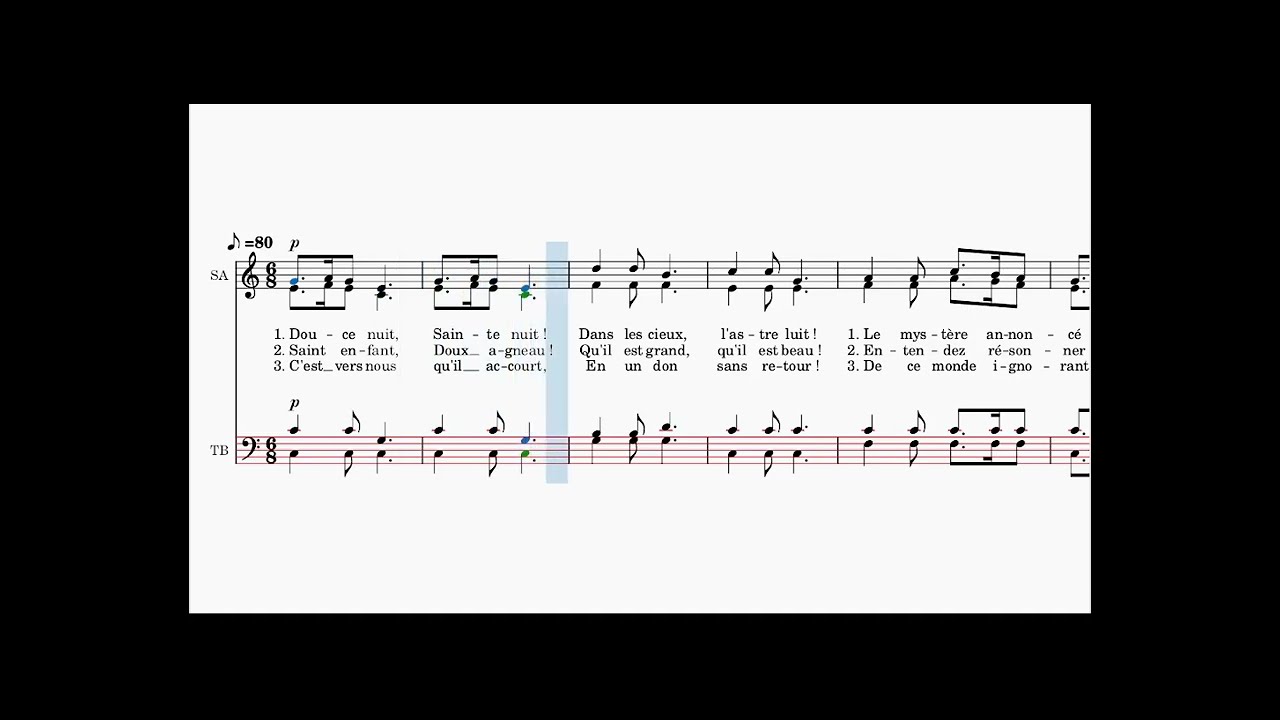 Douce Nuit, tenor, J. Mohr & F. Gruber