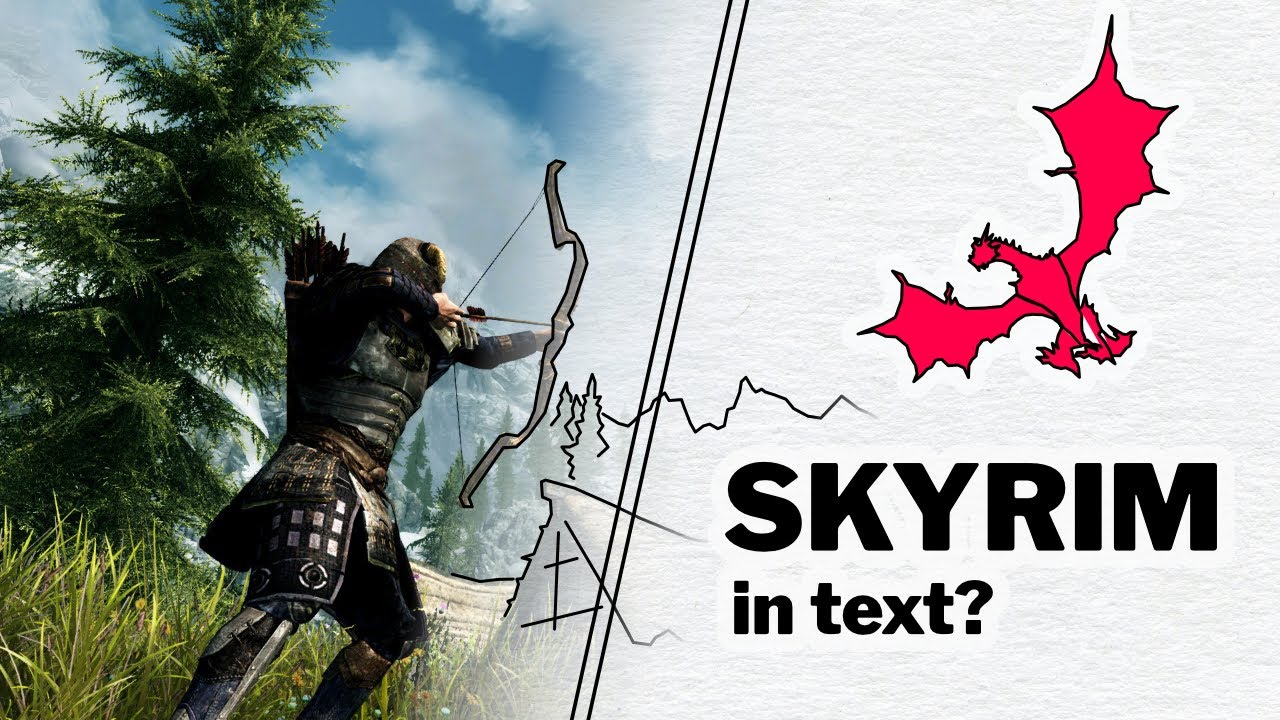 Rendering game worlds in text