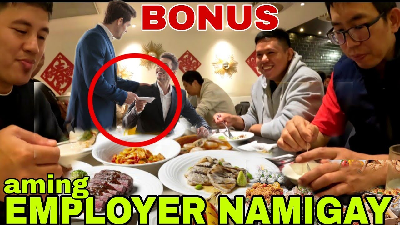 Ganito ang Employer pag chinese new year (wie ya taiwan) international buffet at Bonus sa amin
