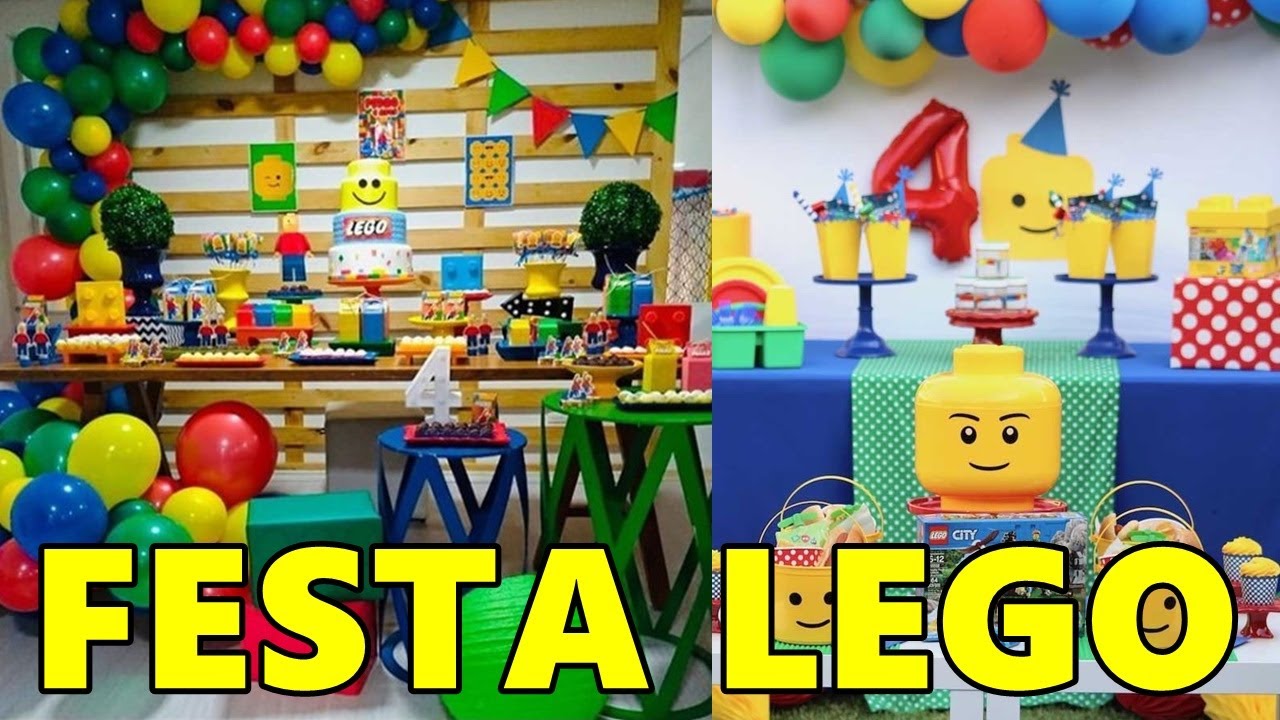 IDEIAS PARA DECORAÇÃO FESTA LEGO - FAÇA SUA FESTA