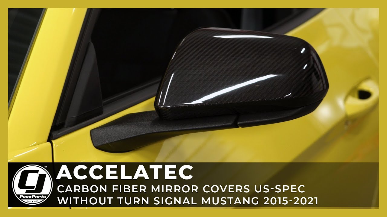 2015-2023 Mustang Install | ACCELATEC Carbon Fiber Exterior Mirror Covers