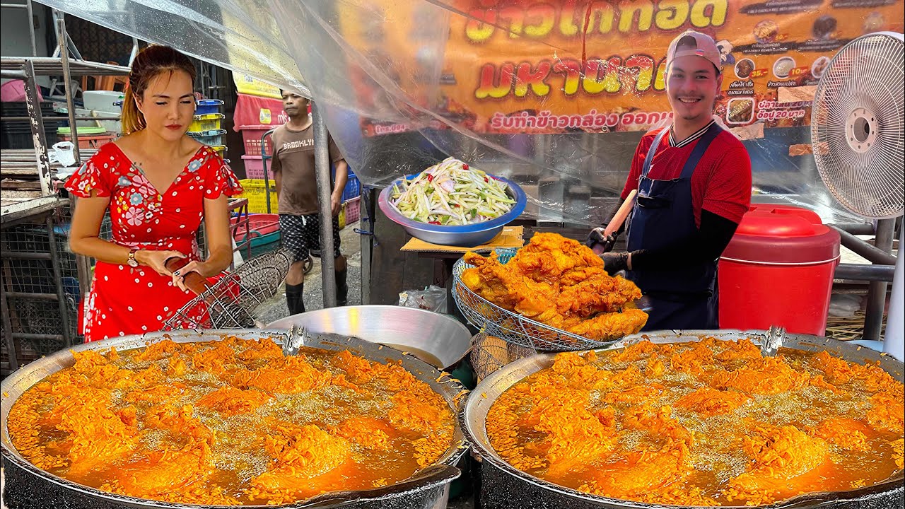 The Best Variety of Fried Chicken Menu - $1 Only By Young Chef | Thai Street Food