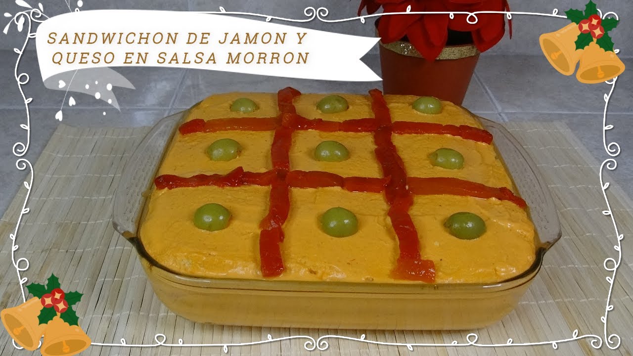 SANDWICHON DE JAMON Y QUESO EN SALSA DE PIMIENTO MORRON!!😋😋🌲