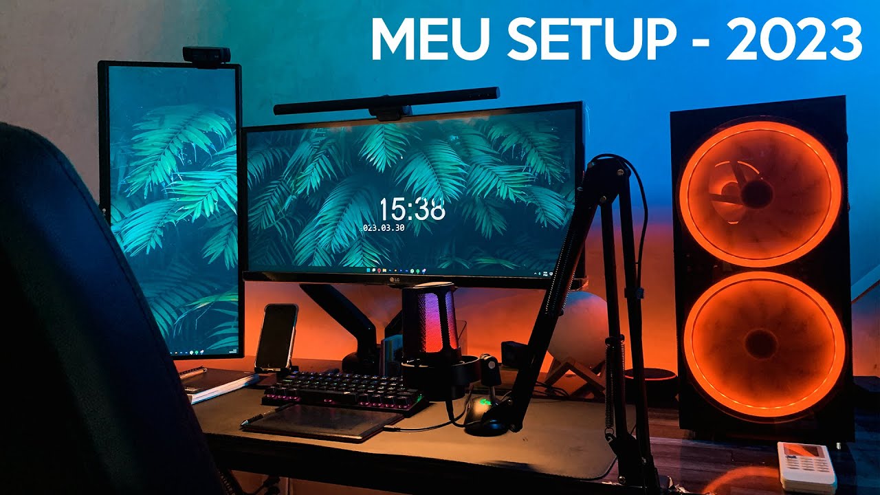 MOSTRANDO MEU NOVO SETUP MINIMALISTA  - DESIGNER E GAMER