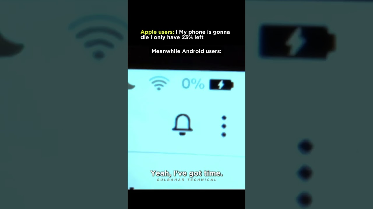 Battery Anxiety: Apple vs Android Users 😂