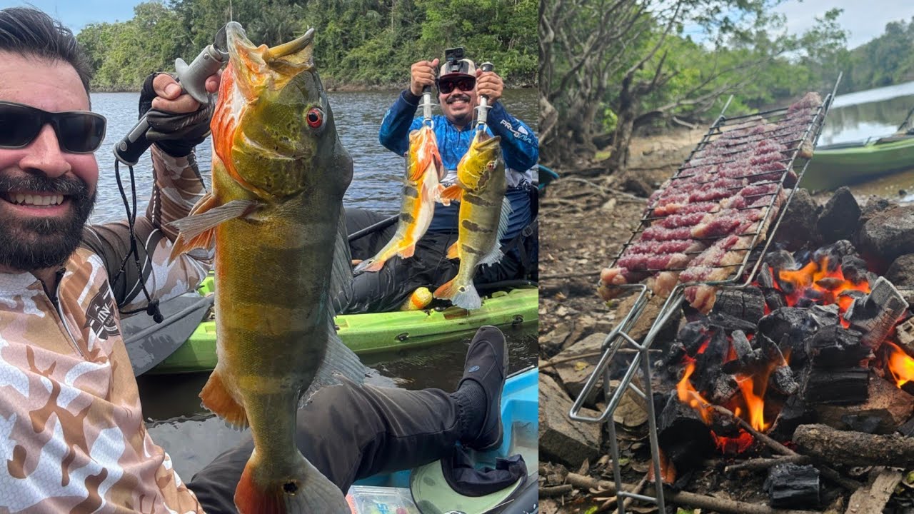 DEPOIS DO ALMOÇO, ACONTECEU O QUE TODOS ESPERAVAM - Pescaria de Caiaque em Roraima