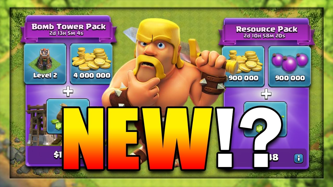 Clash Of Clans - UPDATE IS HERE?! BUYING BOMB TOWER & STARTER PACK & MORE!?