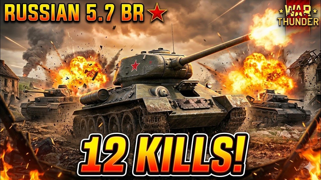 Game 12 kills en 5.7 Russe Warthunder