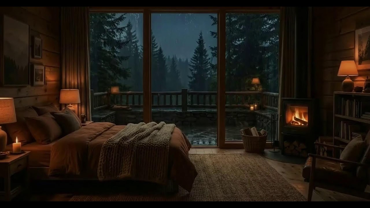 Cozy Rainy Night Jazz ❄️ Soft Jazz Piano & Cozy Coffee Shop Ambience for Study & Work