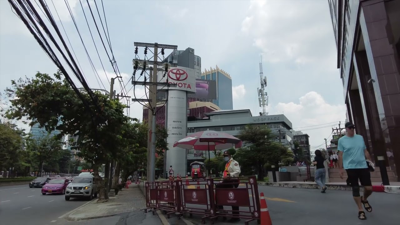 [4K] Walk afternoon  Rama 4 Road, Bangkok 26.10.2022
