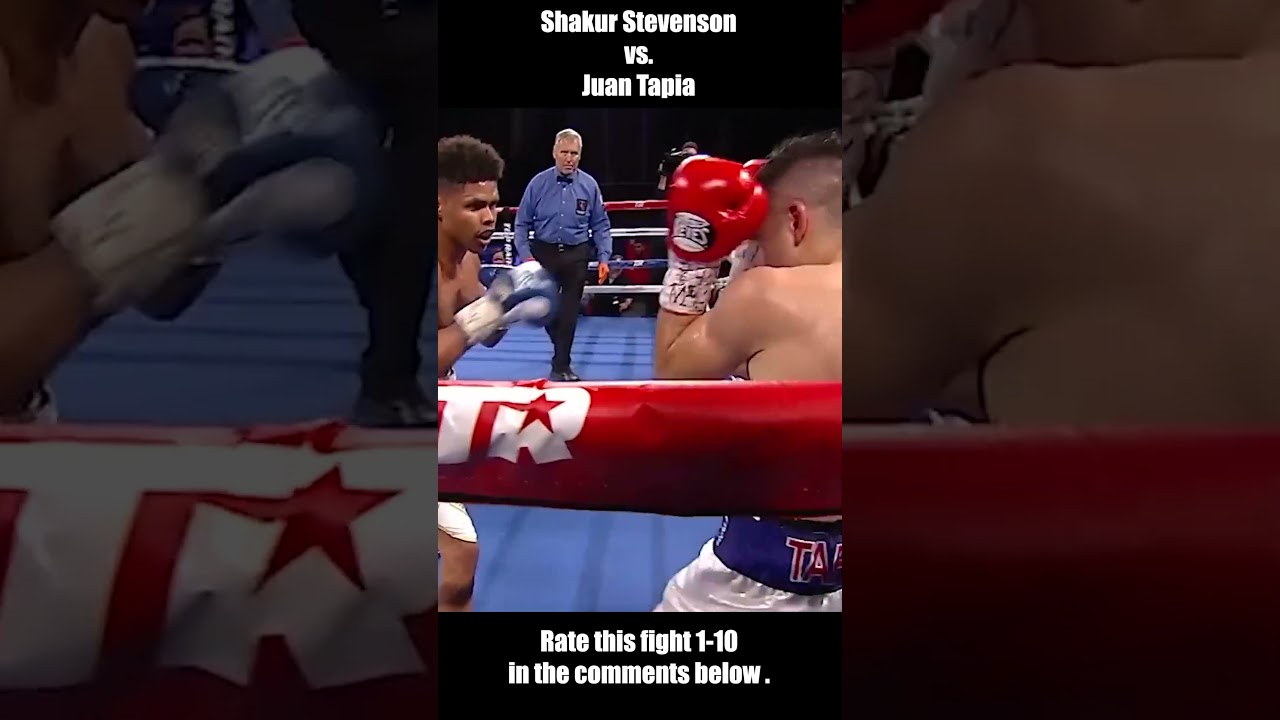 Shakur Stevenson vs Juan Tapia Fight Highlights 😲 