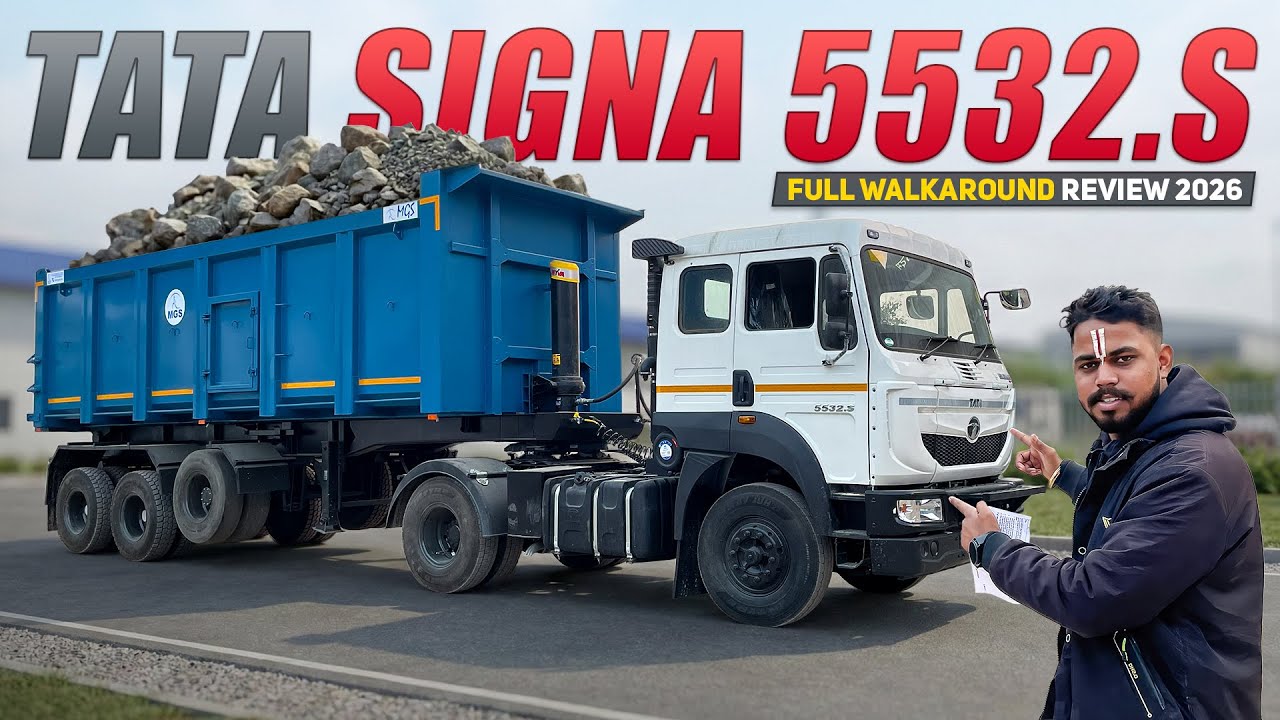 New Tata Signa 5532.S 4X2 Tipper Review 2026 🔥| On Road Price, EMI, Payload & Specs