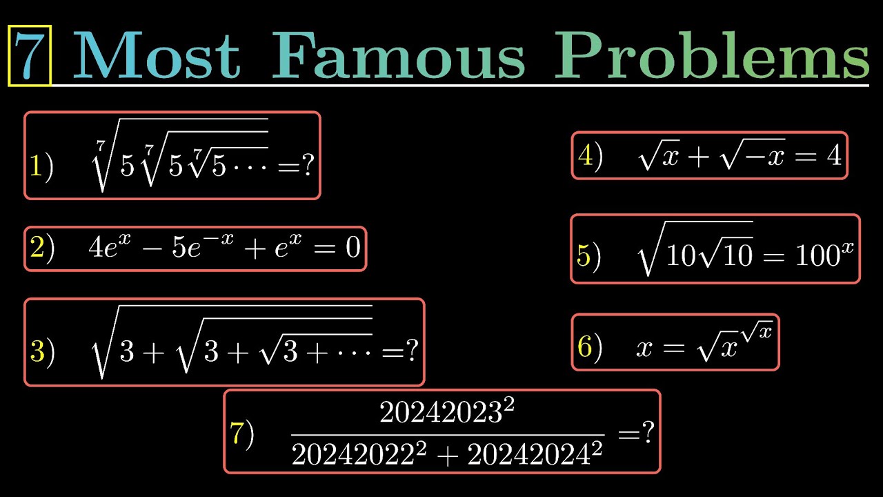 The 7 Most Insane Olympiad Questions |IMO JEE