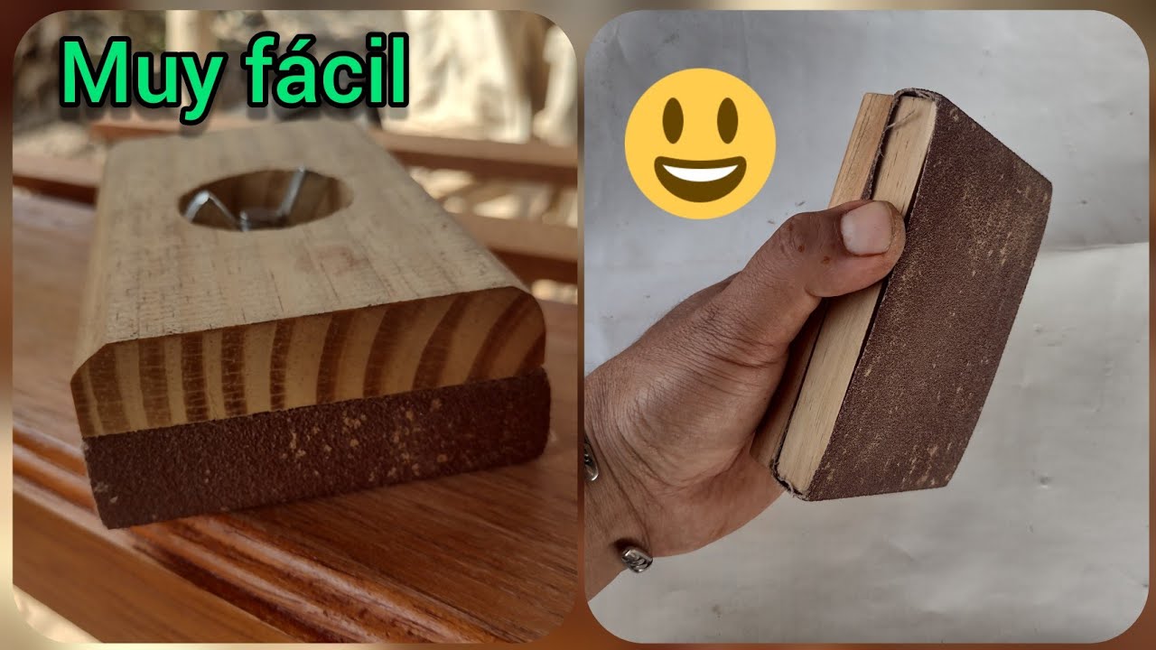 Cómo hacer un taco para lijar