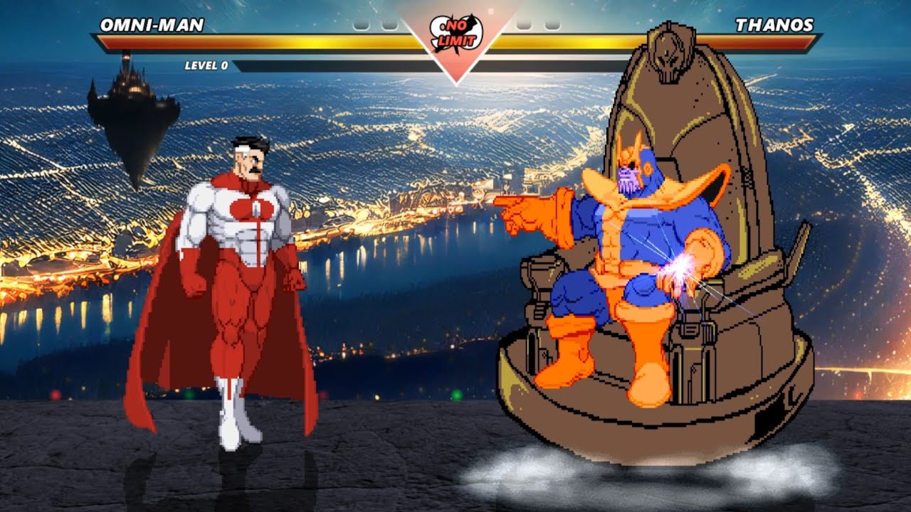 OMNIMAN vs THANOS - Amazing epic fight battle !