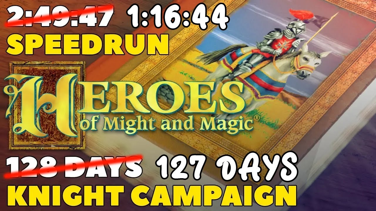 Heroes of Might & Magic 1 Speedrun ~ 1h 16m 44s (127 days) [WR] (by Alukret)