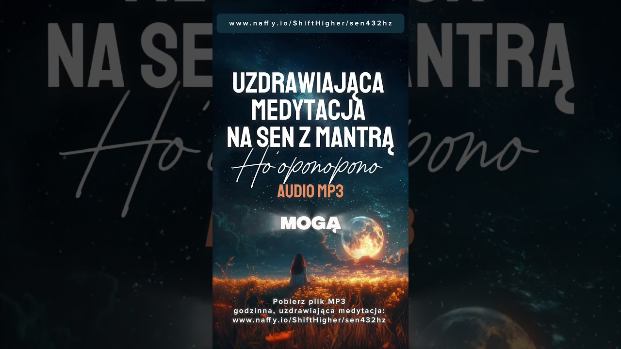 MP3 432Hz już dostępne! ZAŚNIJ Z MANTRĄ - 1h sesja audio do pobrania teraz. 😴🌝🤍
