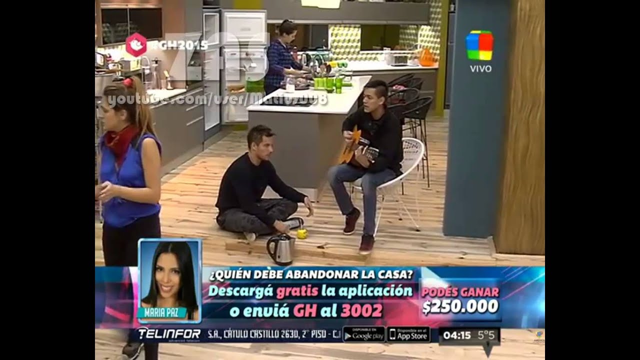 Francisco y Brian cantando [GH 2015]
