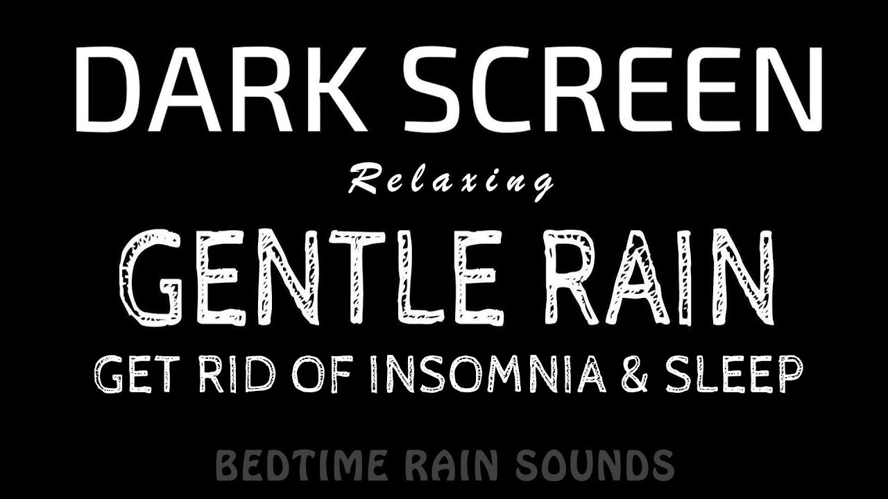 Fall Asleep Fast! Gentle RAIN Sounds for Instant Sleep & Better Sleep | Black Screen ASMR