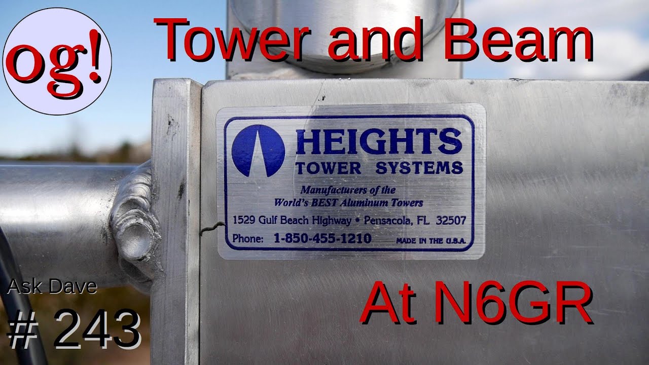 Heights Tower and SteppIR DB-18 Beam at N6GR (#243)