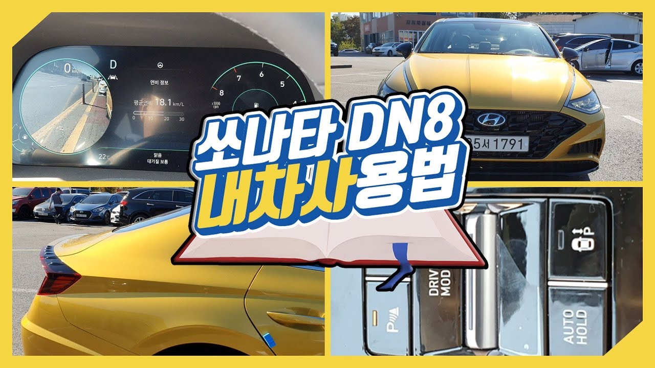 현대 쏘나타 DN8 센슈어스 내차사용법 버튼 다 눌러보기!