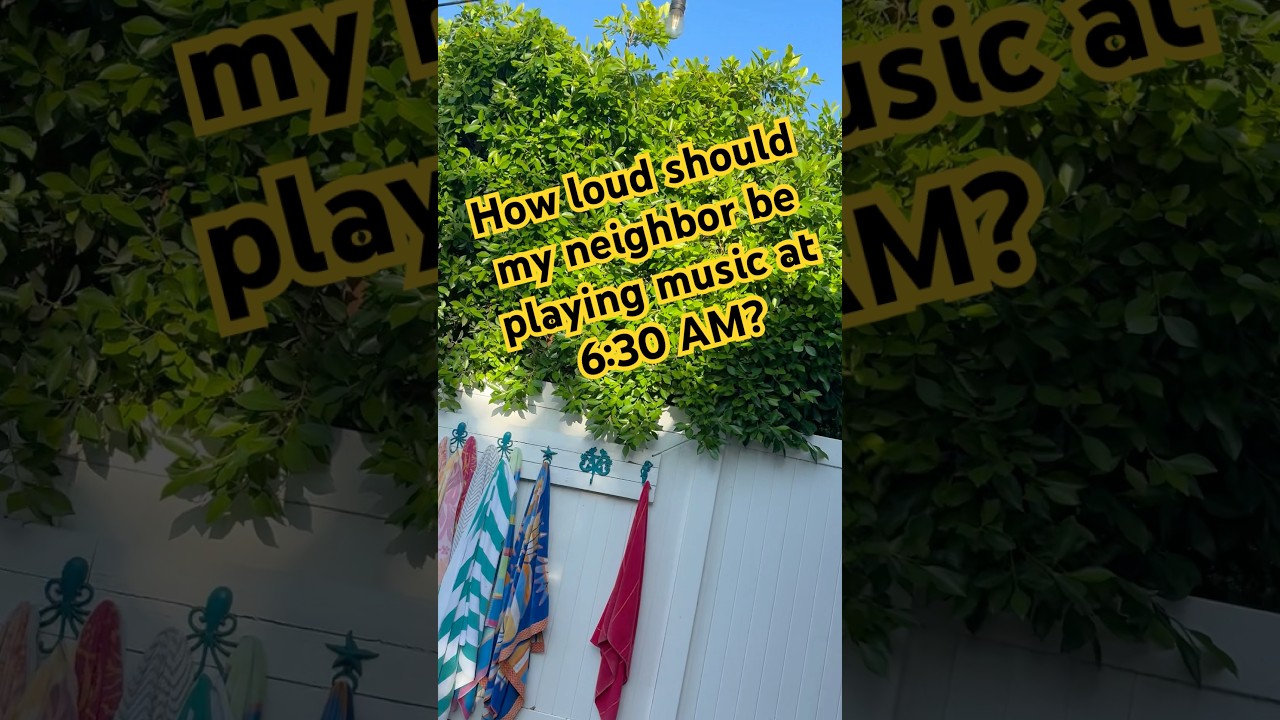 Neighbor decided to play loud music at 