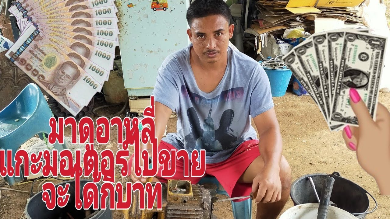แกะมอเตอร์ขาย ได้กี่บาท#รีไซเคิล#มอเตอร์เครื่องชักน้ำ 8กรัมที่พูดคือ8ขีดนะคะพูดผิด🙏