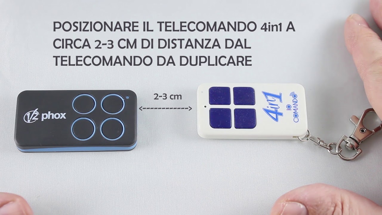 tutorial iocomando 4in1 per copiare telecomando V2
