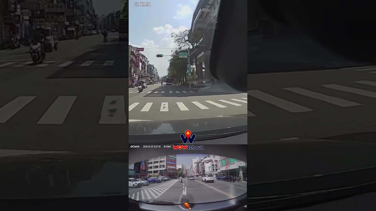 【車禍影片】關門了，阿伯仍從槽化線超車來撞