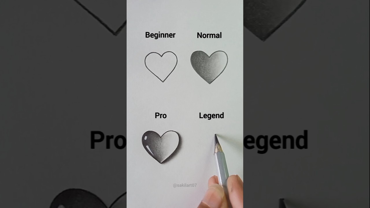 How to Draw 3d Heart ❤️✨🤩 #art #drawing #artist #shortsfeed #shorts