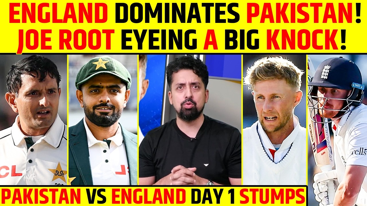 ENGLAND DOMINATES PAKISTAN!JOE ROOT EYEING A BIG KNOCK! PAKISTAN VS ENGLAND DAY 1 STUMPS #pakvseng