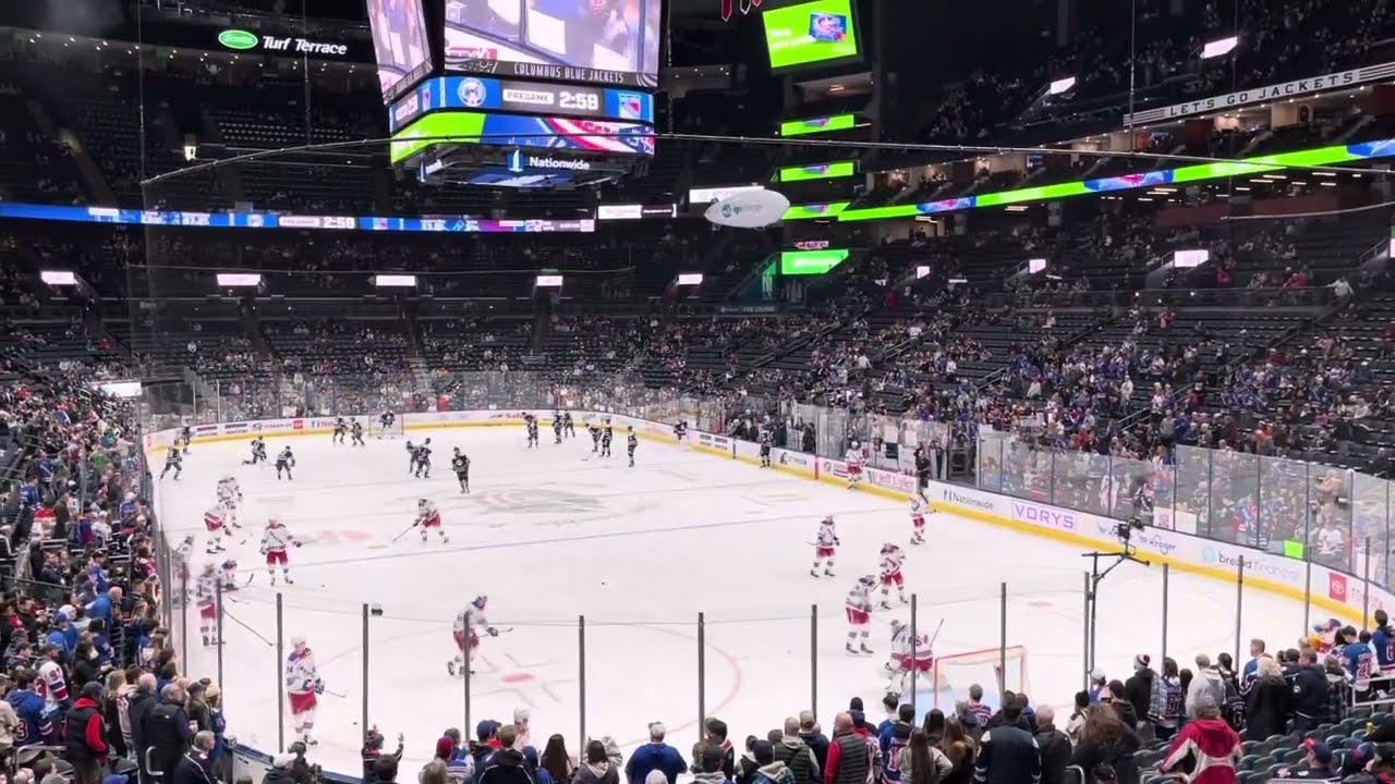 CBJ vs NYR warmup Sun. Feb 25 - Piggy Bank Giveaway