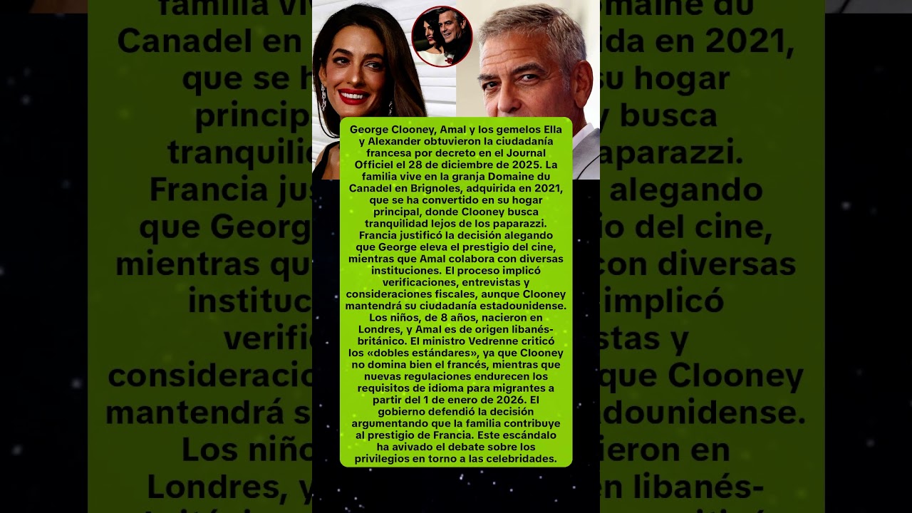 George Clooney: de paparazzi a ciudadano francés – ¡Descubre el escándalo detrás!