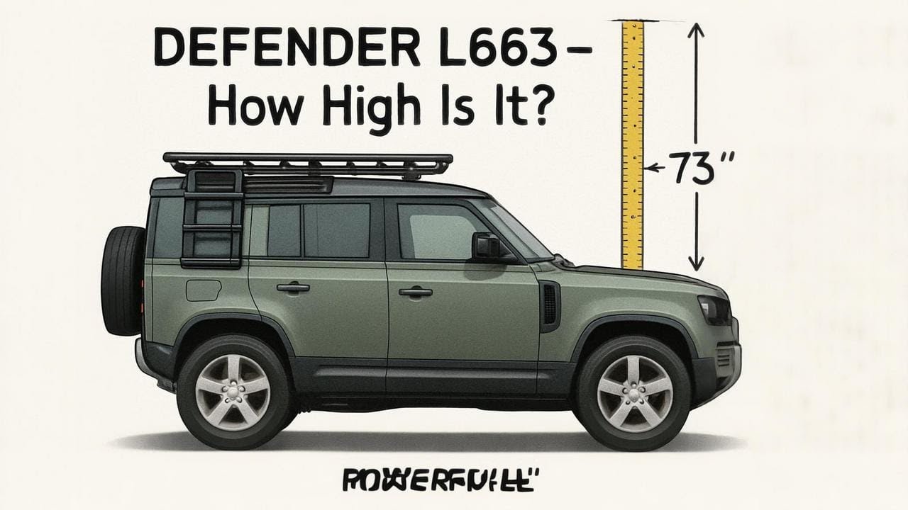 Какова высота нового Land Rover Defender L663 с доступом к багажнику на крыше Expedition и без не...