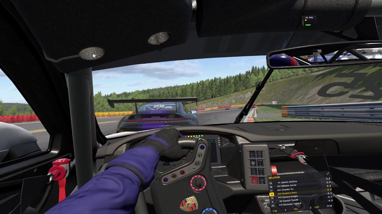 Porsche Cup GT3 - iRacing VR - SPA - Onboard - Practice/Qualy/Race - Official