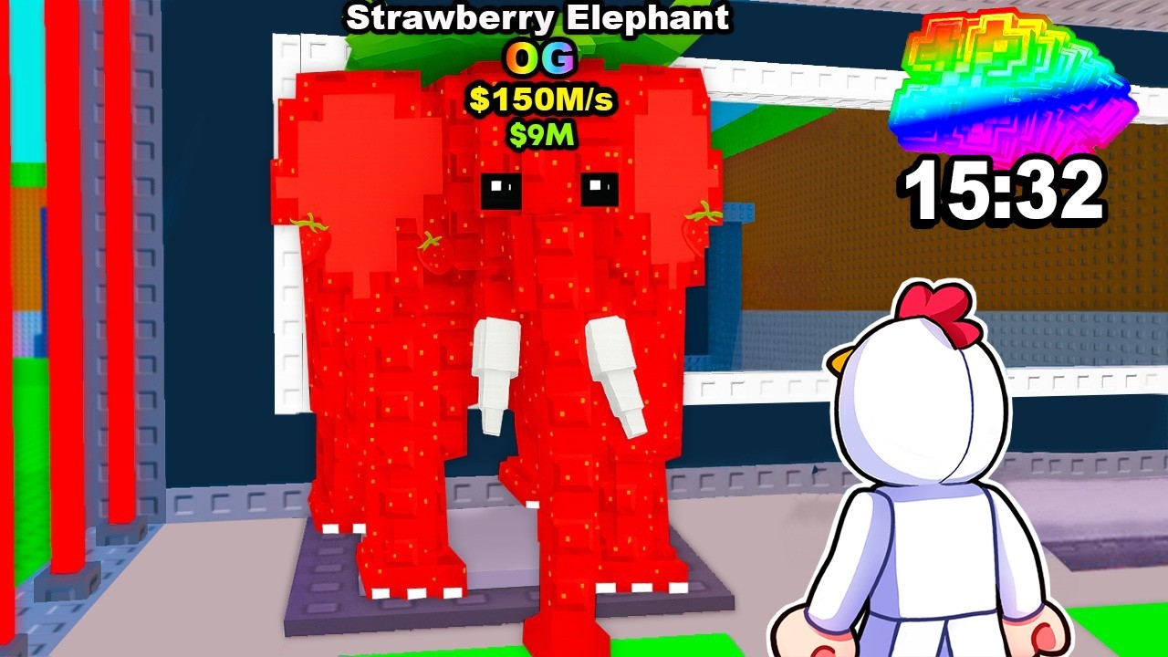 Je suis le 1er au Monde à Avoir STRAWBERRY ELEPHANT sur Steal a Brainrot !