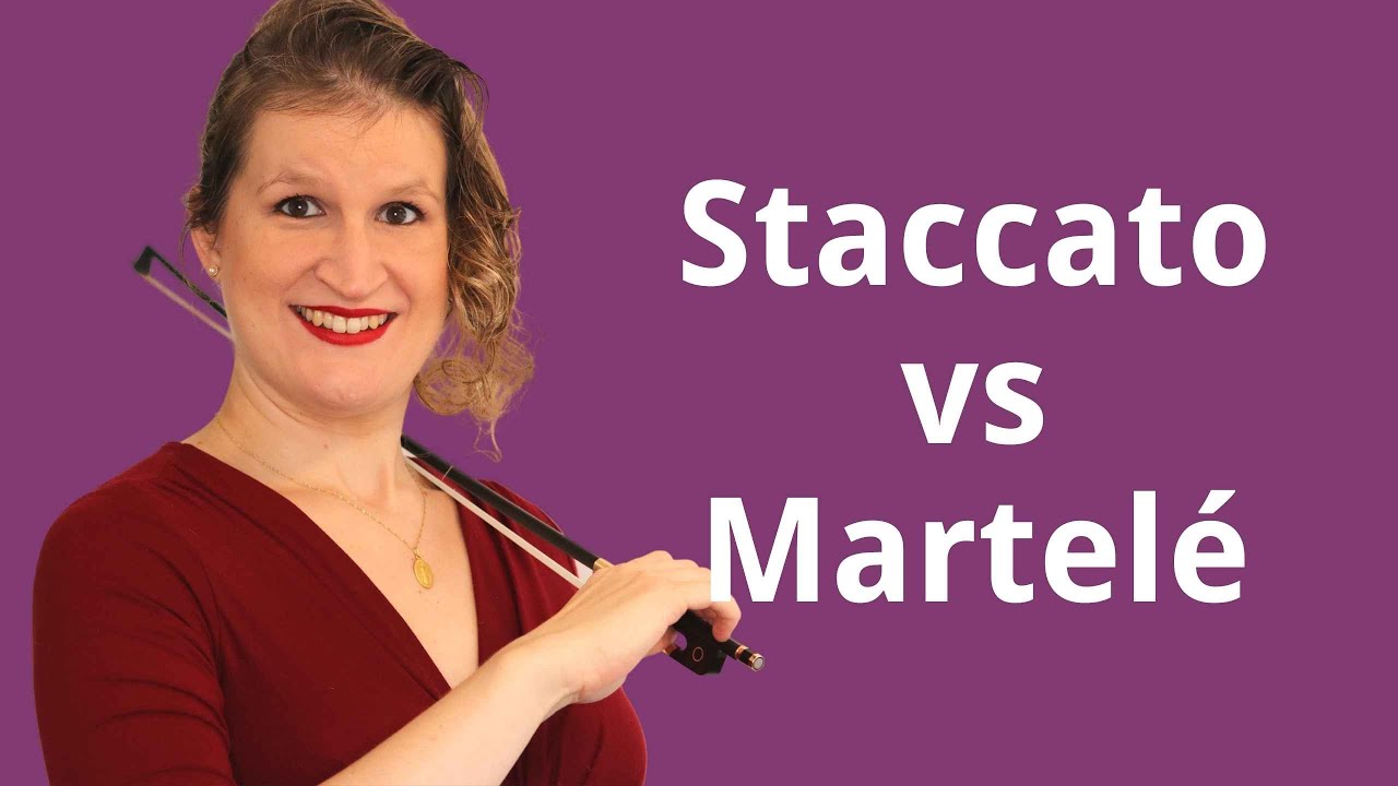 Staccato vs Martelé Violin Bow Technique