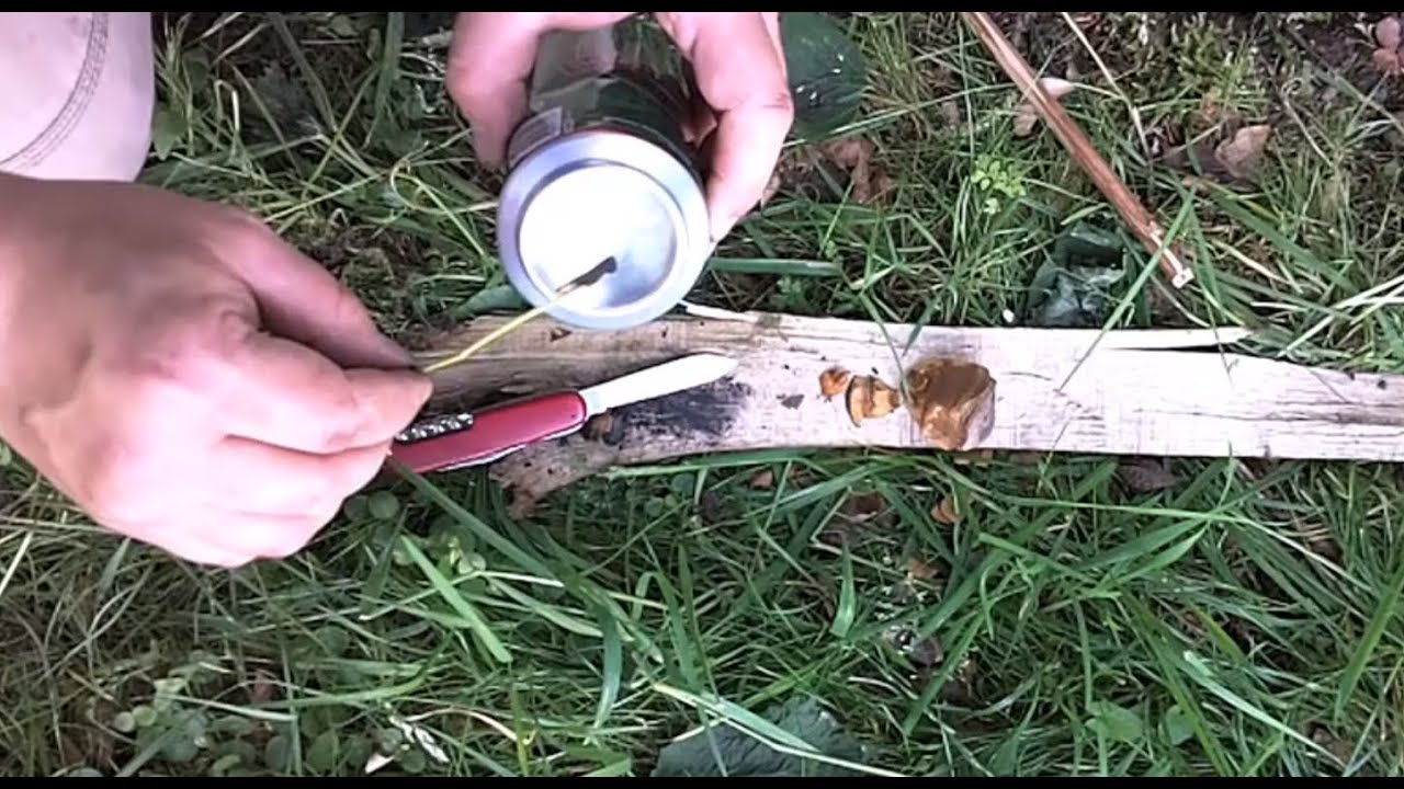 How to start a fire with a can / Feuer machen mit einer Aludose