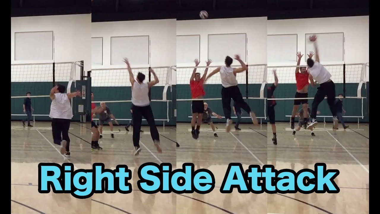 Right Side / Opposite Hitter Spiking TECHNIQUE - How to SPIKE a Volleyball Tutorial
