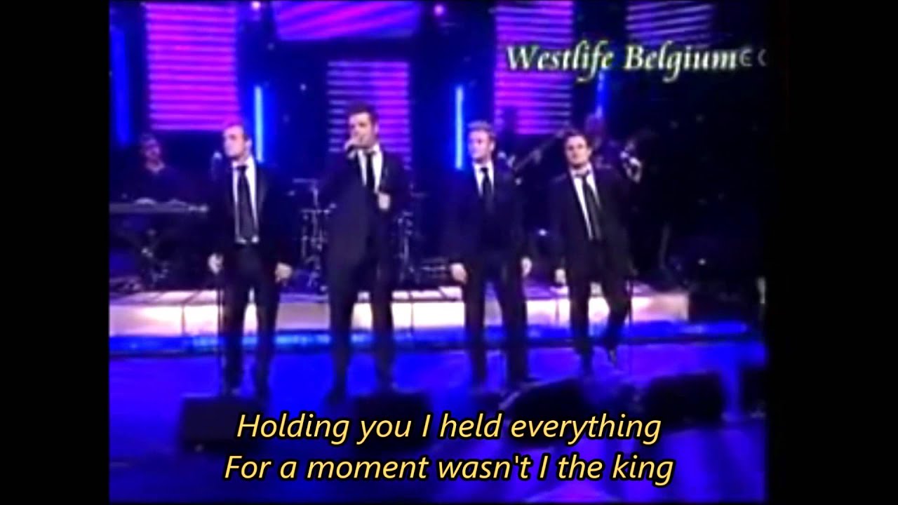 Westlife - The Dance with Lyrics ( Live )