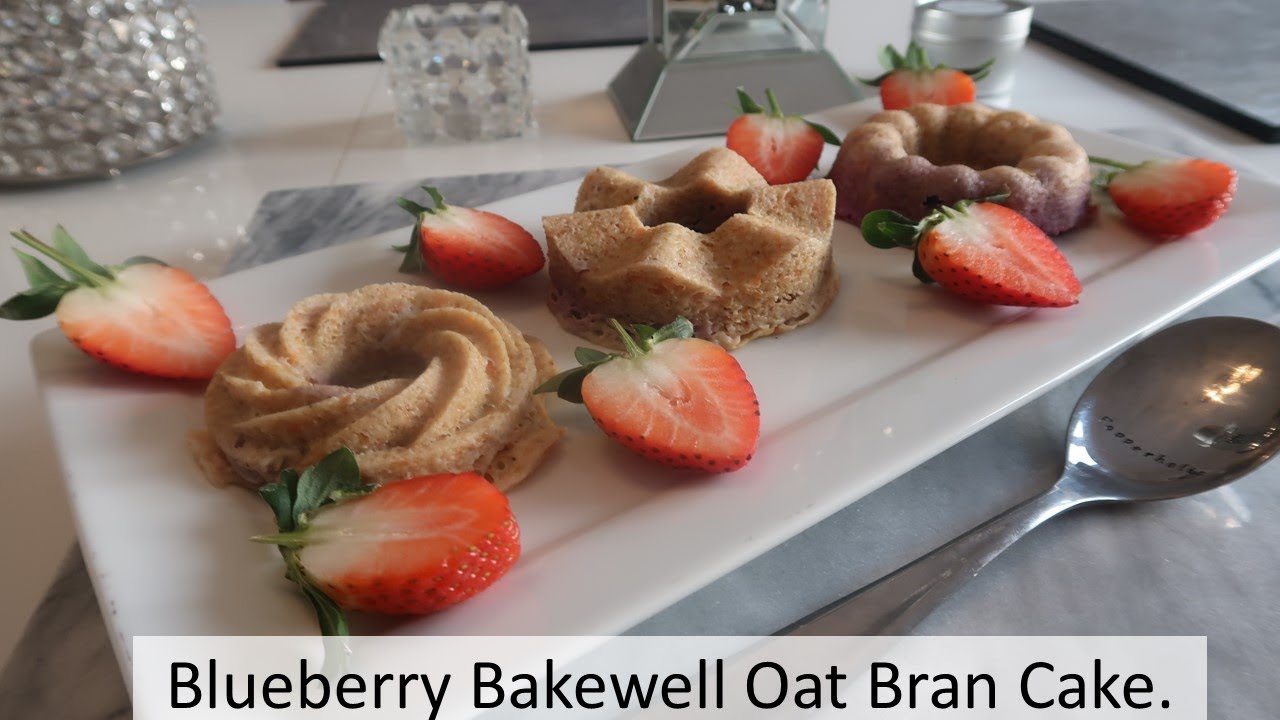 1/2 SYN! BLUEBERRY BAKEWELL OAT BRAN CAKES, SLIMMING WORLD