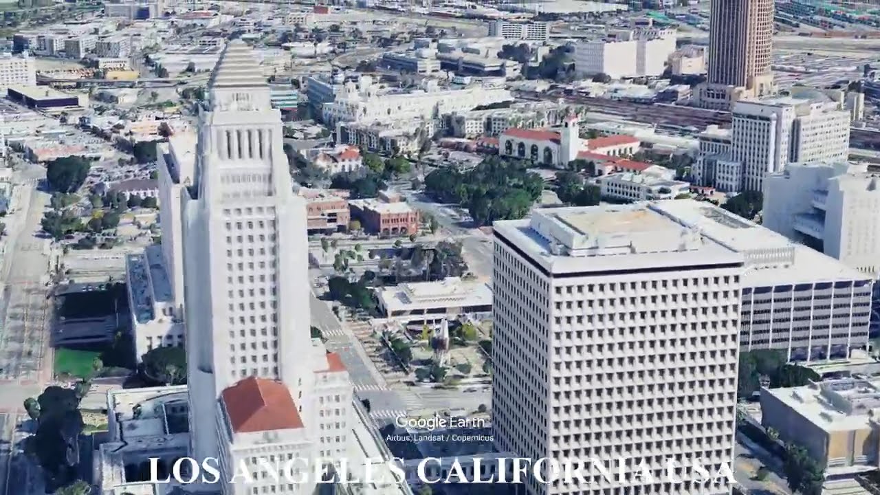 Los Angeles California USA - A City Shaped by Basins, Faults, and Coastlines