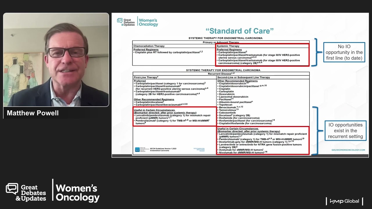 Updates in Front-Line Advances in Adjuvant and Targeted Treatment for Endometrial Cancer