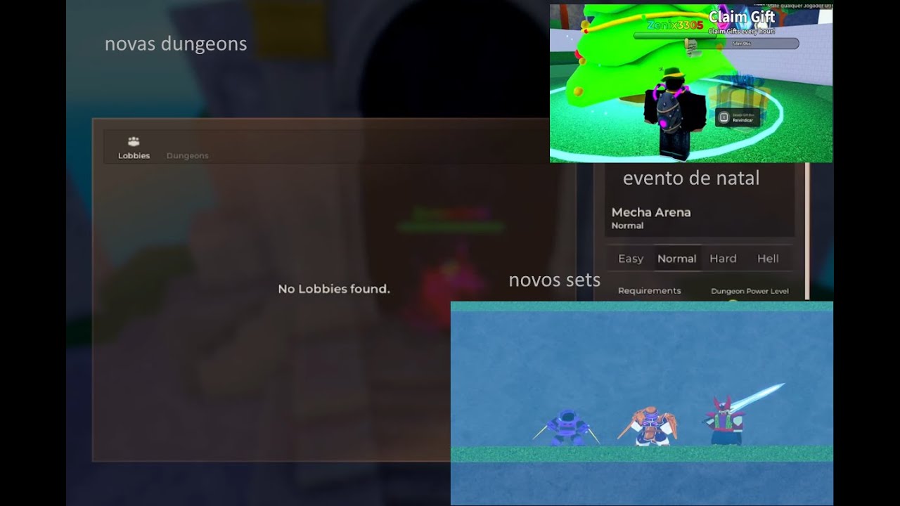 NOVA ATUALIZAÇÃO DO DRAGON BLOX novas dungeons,sets e evento de natal foram adicionado