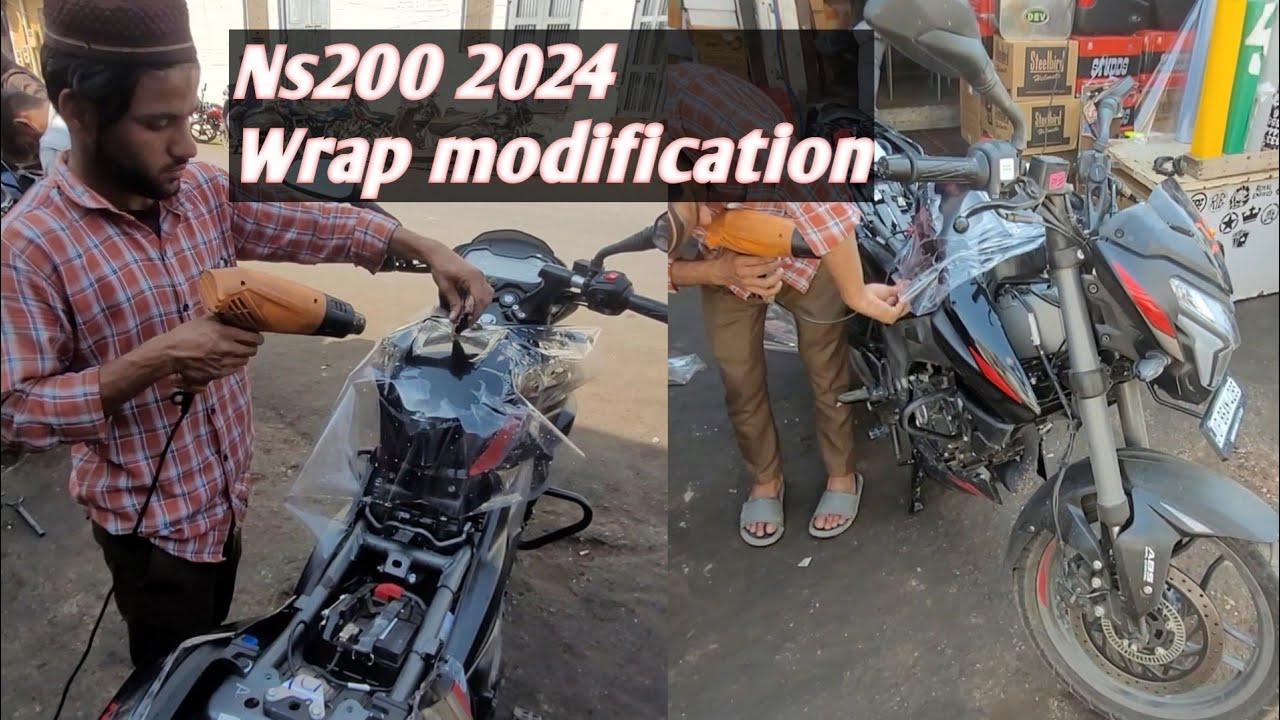 Nayi bike par WRAP karva diya Ns200 2024