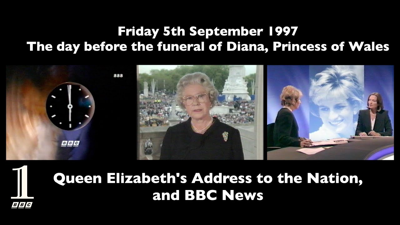 1997 Princess Diana death | Queen Elizabeth’s Address to the Nation & BBC News | 5th September 1997