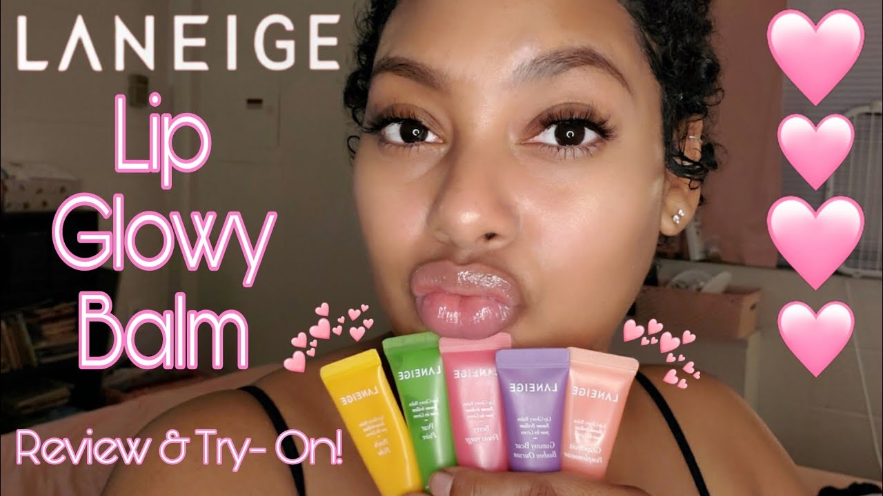 Laneige Lip Glowy Balm Review & Try-On!|2020