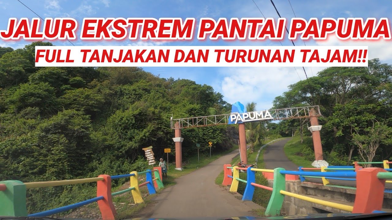 AKSES JALAN MENUJU WISATA PANTAI PAPUMA JEMBER
