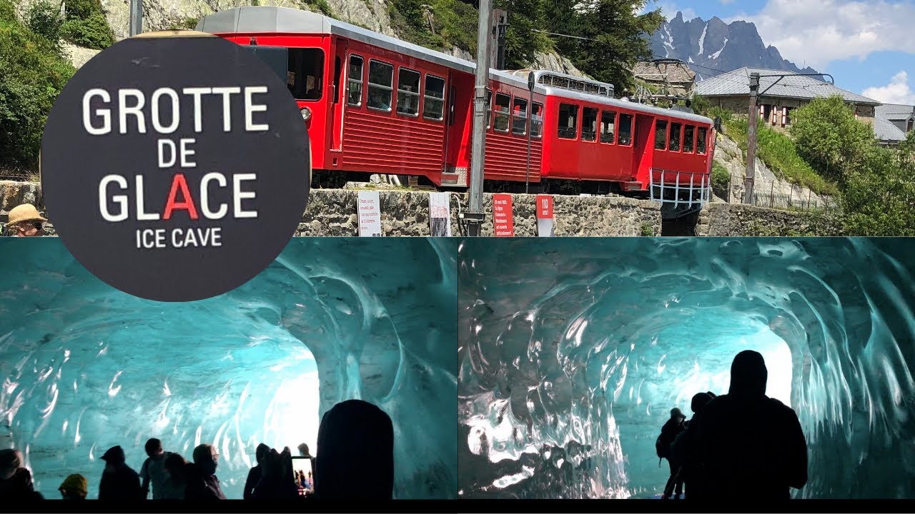 Imperdibile GROTTA DEL GHIACCIO - MER DE GLACE a bordo del Trenino Chamonix-Montenvers.